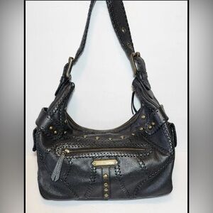 ISABELLA FIORE WHIPSTICHED SOFT LEATHER HOBO HANDBAG